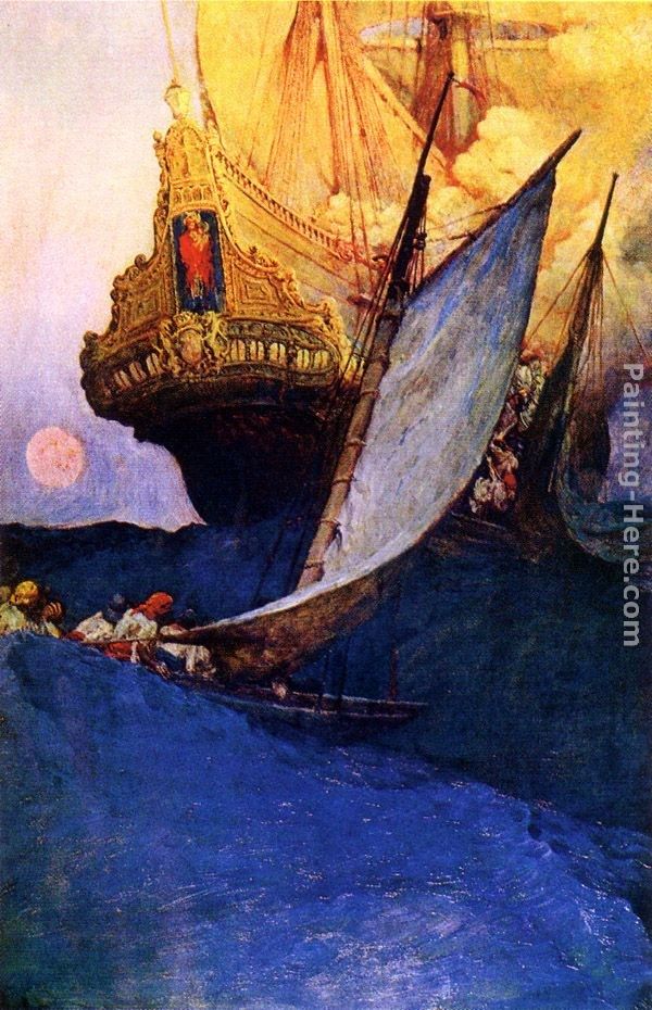Howard Pyle Attack on a Galleon